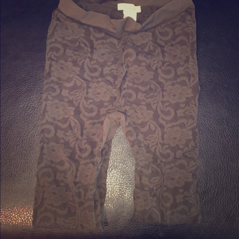 NBW Bordeaux dark tope seamless tights / legging